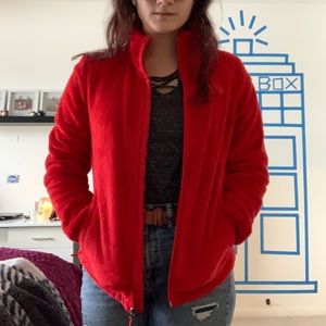 The North Face Red Zip Jacket